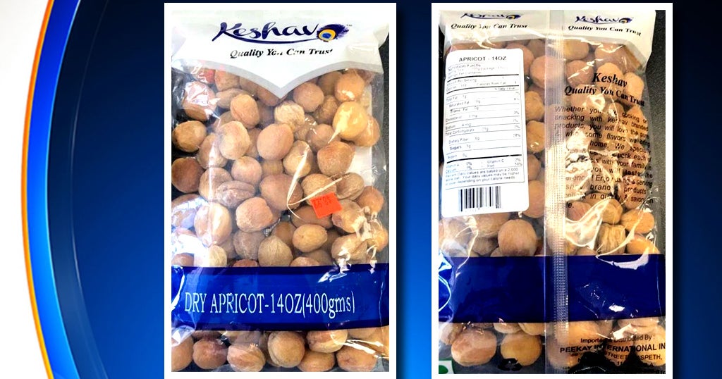 Dry Fruit Snack Sold In TriState Area Recalled Due To LifeThreatening