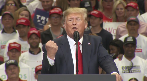 President Donald Trump rally in Dallas 