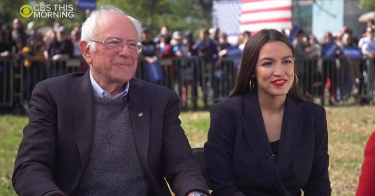 Aoc Endorsement Is Very Significant Sanders Says Cbs News 