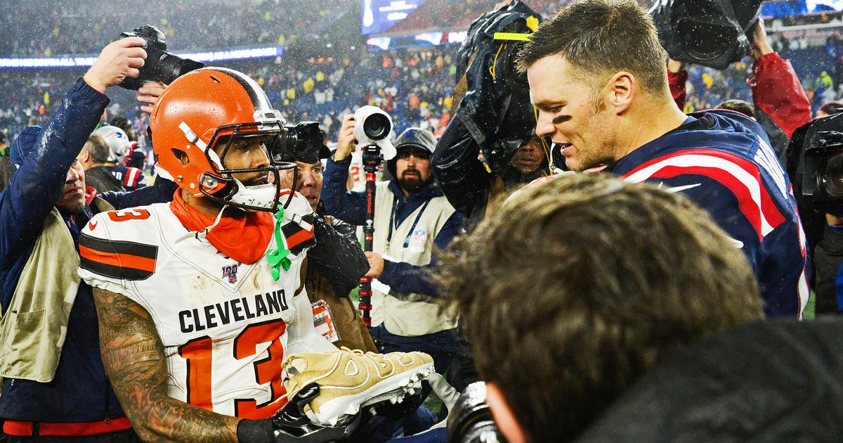 Odell Beckham Jr. Delivers Goat Hair Cleats To Tom Brady After Pats Beat  Browns - CBS Boston