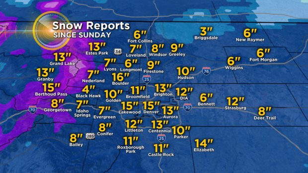 Colorado Snow Reports Map 