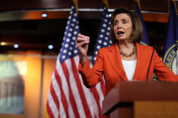 Speaker Pelosi Holds Weekly Press Conference Before House Votes On Impeachment 
