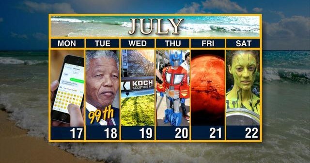 Calendar: Week of July 17