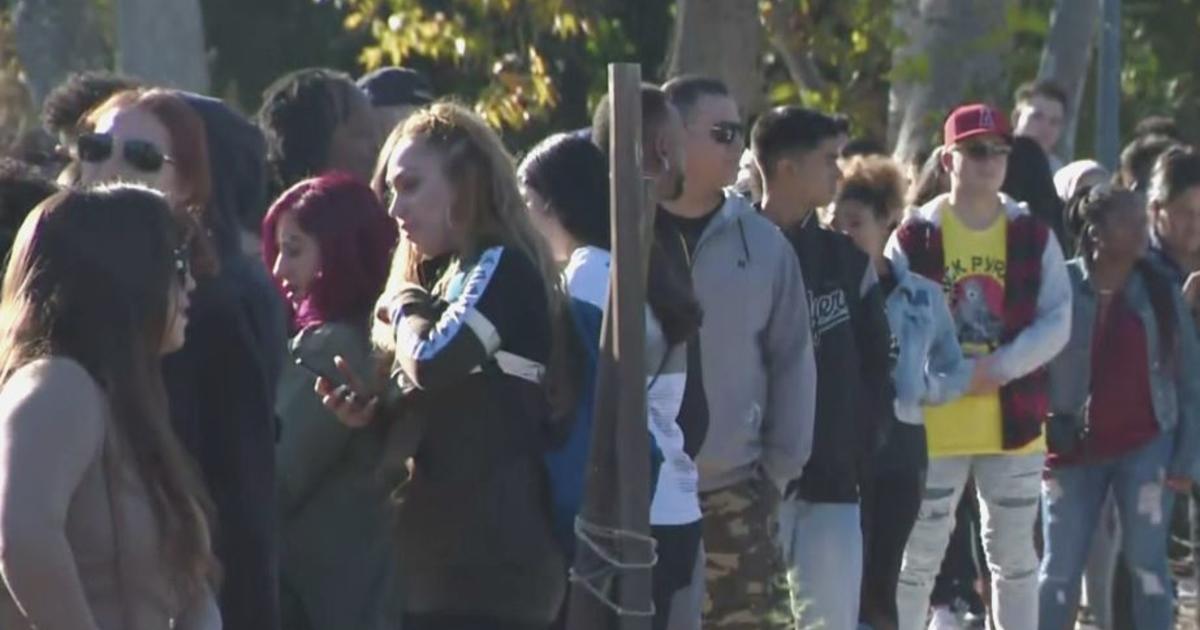 Chris Brown's Fans Camped Out Overnight for His Yard Sale in L.A.