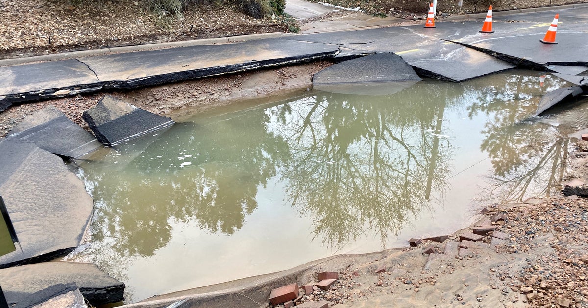 Repair Work Underway After Major Denver Water Main Break - CBS Colorado