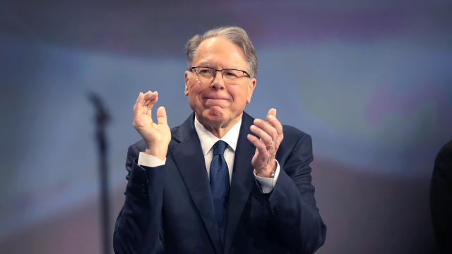 Wayne LaPierre, NRA vice president and CEO, attends the NRA's annual meeting of members on April 27, 2019, in Indianapolis. 