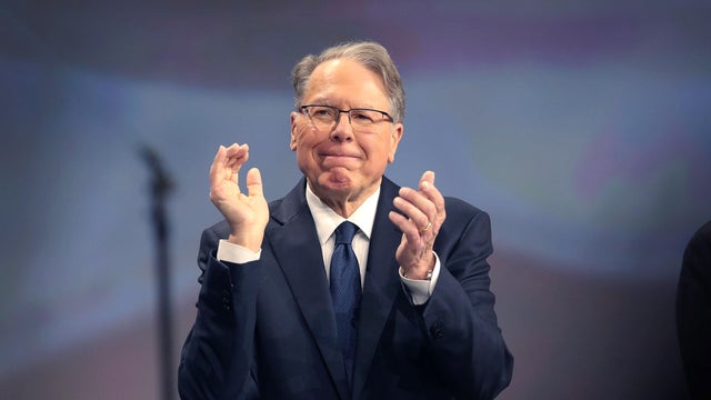 Wayne LaPierre, NRA vice president and CEO, attends the NRA's annual meeting of members on April 27, 2019, in Indianapolis.