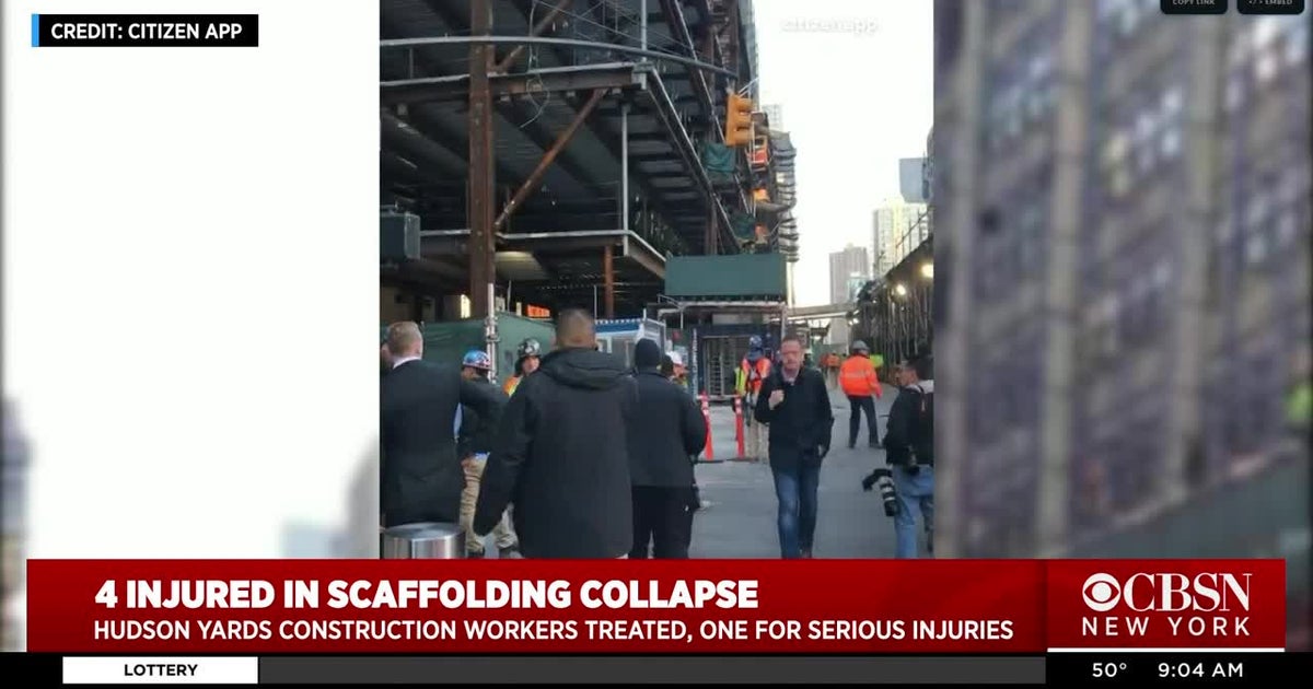 Scaffolding Collapse In Hudson Yards Injuries 4 Workers, 1 Seriously