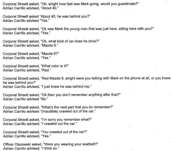 Police Report Interview 4 