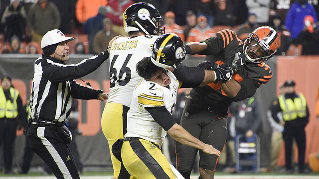 Myles Garrett's Helmet Assault Was Only Part Of The Over-The-Top Violence  From Steelers-Browns - CBS Boston