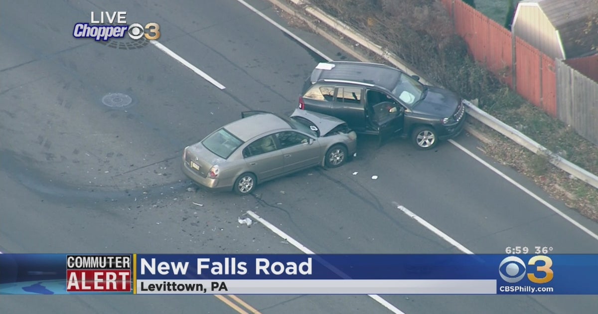 2 People Rushed To Hospital After TwoCar Crash In Levittown CBS