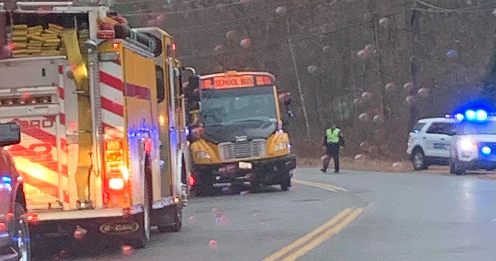 11 Students Taken To Hospital After School Bus Crash In Milford - CBS ...