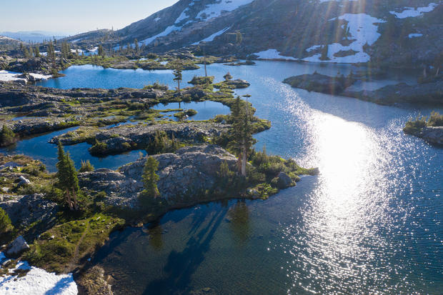 Mountain Scenery in Sierra Nevada Mountains 