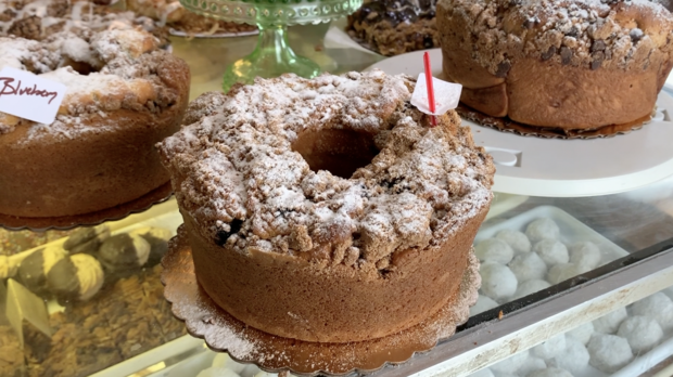 Sour Cream Coffee Cake at Junda's Pastry Crust and Crumbs 
