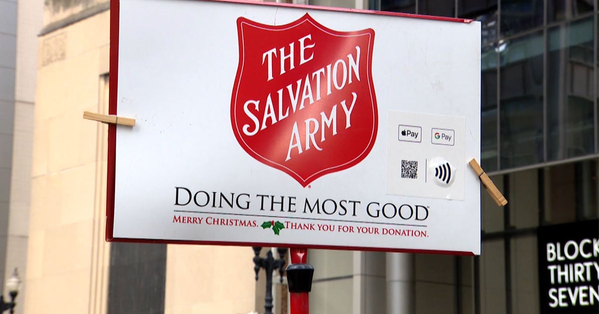 Salvation Army Red Kettles Now Take Apple, Google Pay CBS Chicago