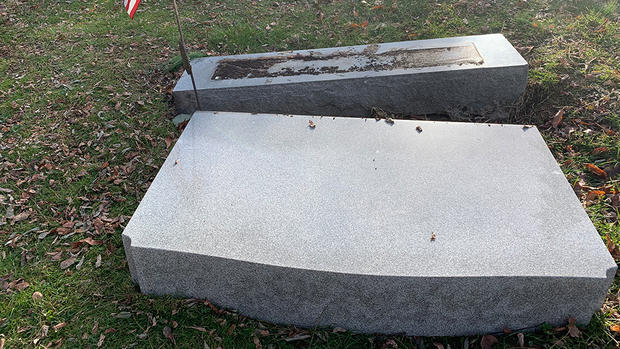 fallen tombstone 
