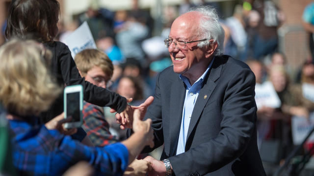 Bernie Sanders Tours Colleges In New Hampshire 
