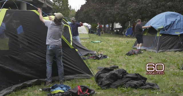 Seattle families live "unsheltered" in tent cities