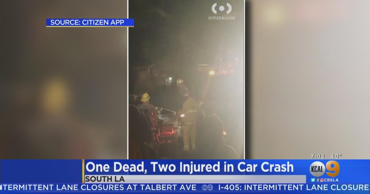 1 Dead, 2 Children Injured In South LA Car Crash - CBS Los Angeles