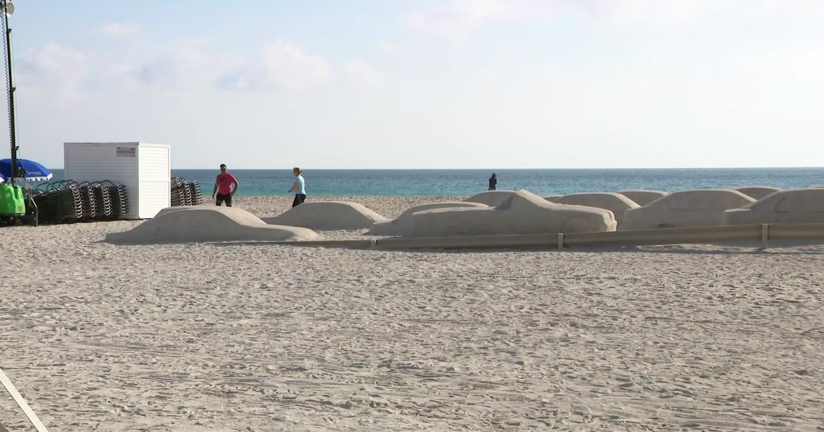 Unique Art Installation Traffic Jam Made Of Sand Unveiled In Miami
