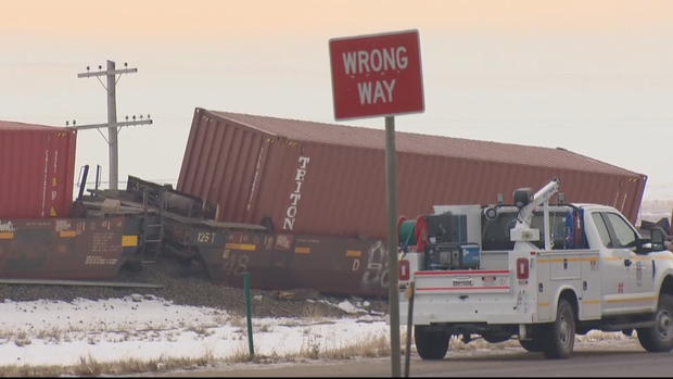 Weld County Highway 85 freight train derail crash 