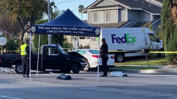 Man Killed After FedEx Truck Collides With Pickup In Reseda 
