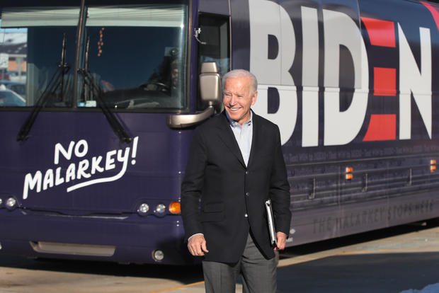 Presidential Candidate Joe Biden Continues "No Malarkey" Bus Tour Through Iowa 