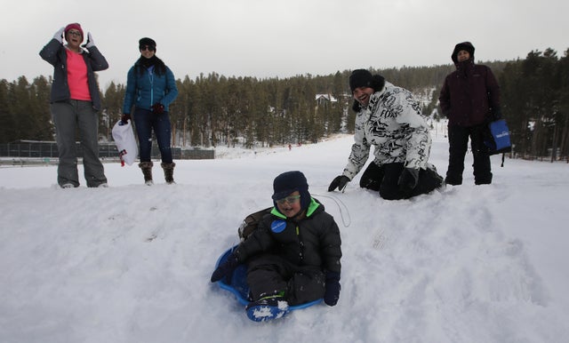 Macy's Believe Campaign: Santa Takes Flight - Breckenridge. 