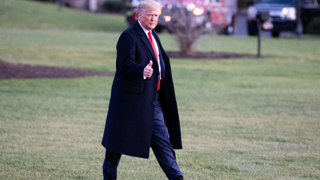 President Trump Leaving the White House in Washington, US 