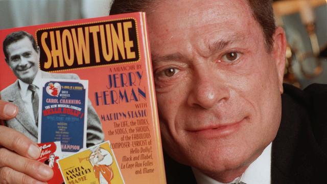 JERRY HERMAN WITH NEW BOOK "SHOWTUNES" 