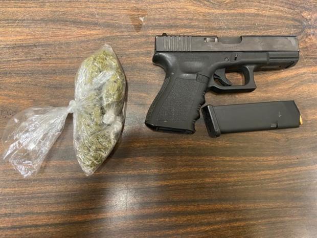 Gun Marijuana That Police Say They Found With Varnell Lamont Dixon 