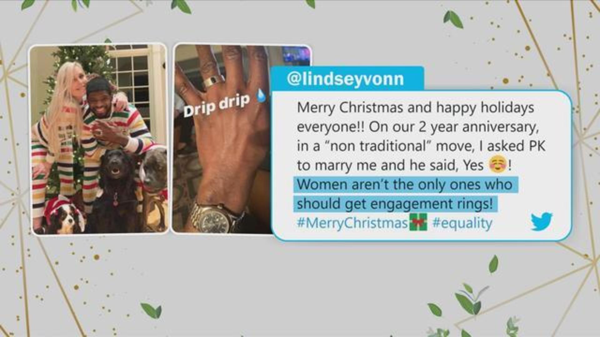 Lindsey Vonn pops the question to Subban again