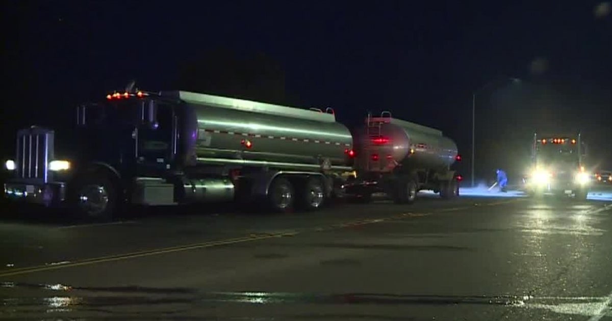 I5 At Elk Grove Blvd. Reopens After Fuel Tanker Rollover Crash Good Day Sacramento