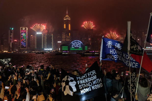 Hong Kong Marks New Year With Anti-Government Protests 