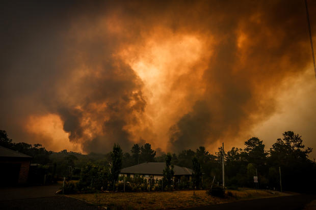 Firefighters Continue To Battle Bushfires As Catastrophic Fire Danger Warning Is Issued In NSW 