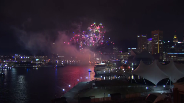 New Year's Fireworks Inner Harbor 11 