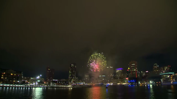 New Year's Fireworks Inner Harbor 2 