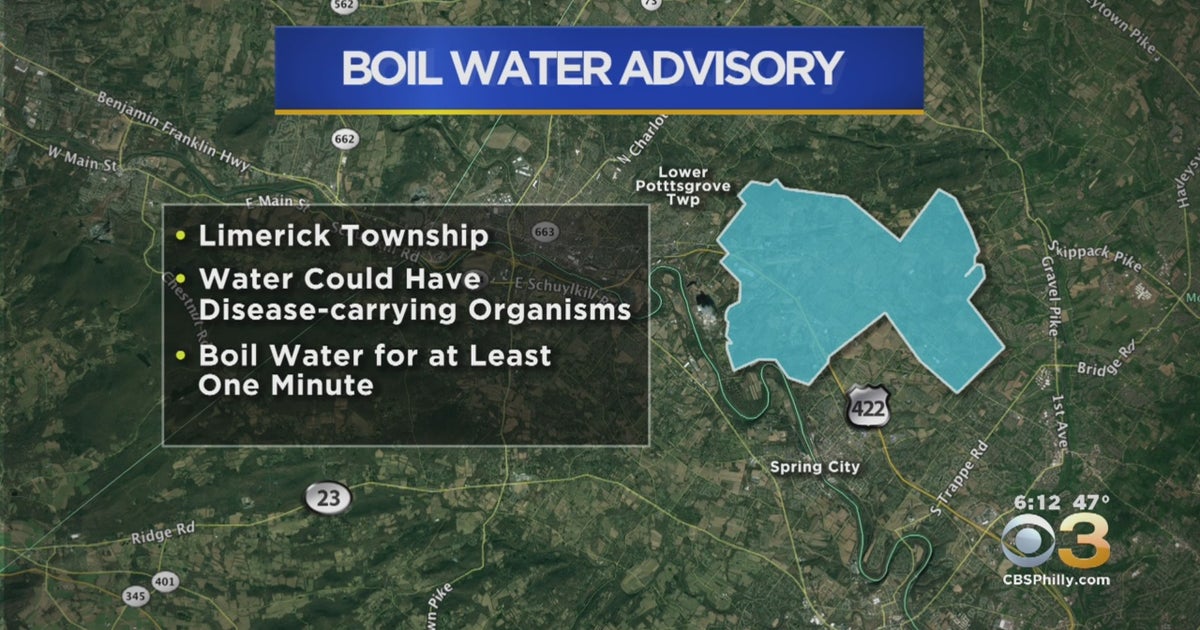 Officials Lift Boil Water Advisory In Limerick Township CBS Philadelphia