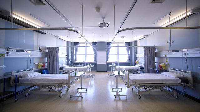 Empty Hospital Ward 