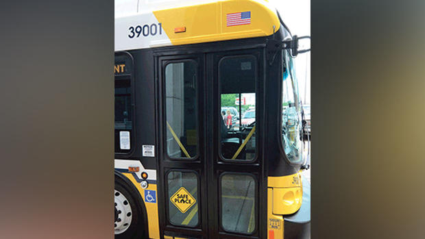 DART bus with Safe Place decal 