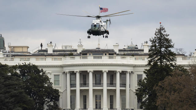 President Trump Departs White House En Route To Palm Beach, Florida 