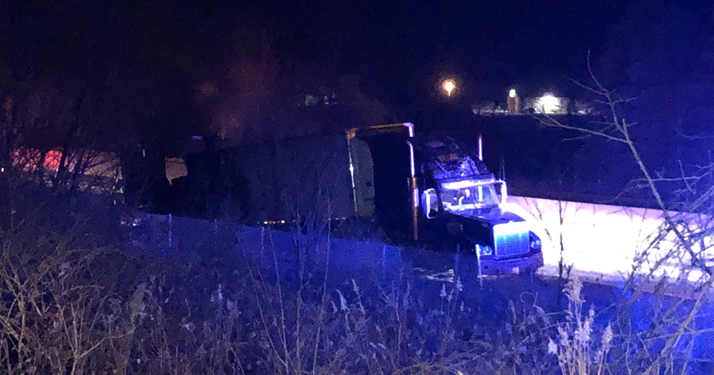 Tractor Trailer Hauling Juice Catches Fire On I-70 - CBS Pittsburgh