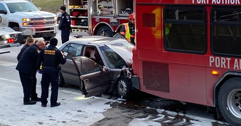 Man Dead After Crash Involving Port Authority Bus On McKnight Road