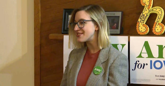 Amy Klobuchar's daughter speaks with voters - CBS News