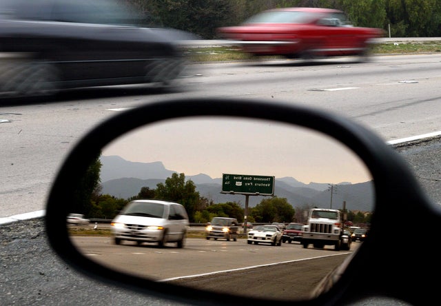The late afternoon traffic on Highway 23 in Thousand Oaks begins to backup just north of Highway 101