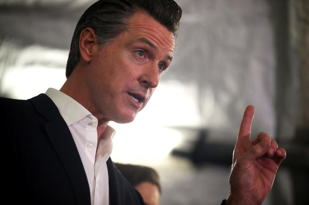 California Governor Gavin Newsom And Oakland Mayor Libby Schaaf Speak On State's Actions On Homelessness Crisis 