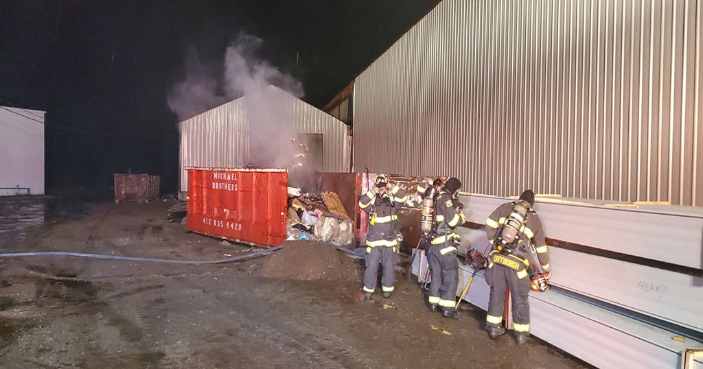 Scott Township Fire Crews Put Out Dumpster Fire - CBS Pittsburgh