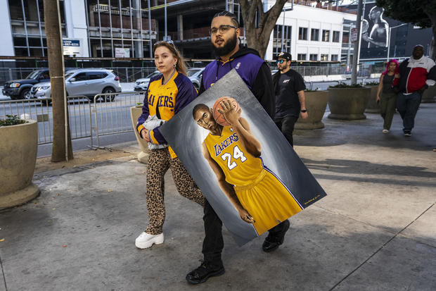 Kobe Bryant Fans Pay Respect in Los Angeles, US 
