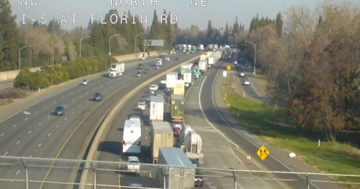 Lanes Of NB I-5 In South Sacramento Blocked After Big Rig Crash Spills ...