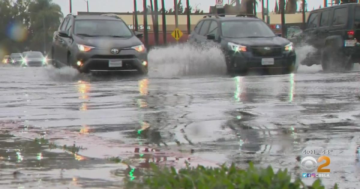 Winter Storm Moves Through LA, Bringing Strong Winds And Rain CBS Los